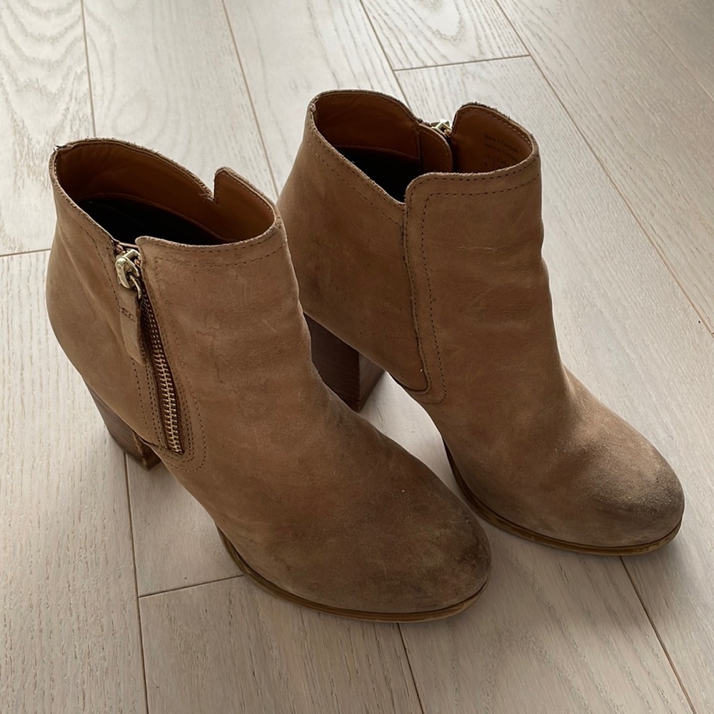 Aldo Tan Suede Heeled Booties